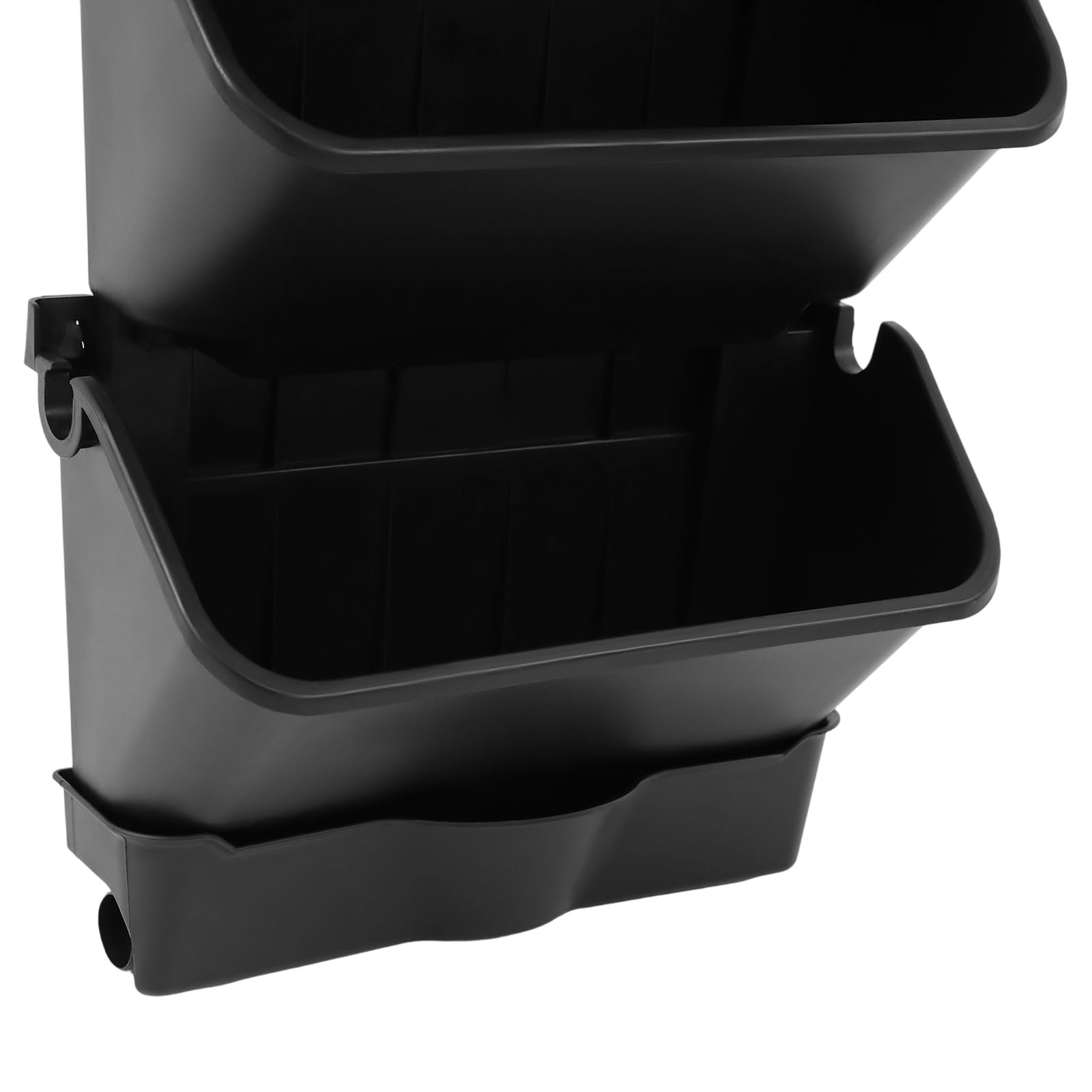 Набір кашпо з автовідливом для вертикального озеленення Black 100 x 100 x 14 см, фото №8