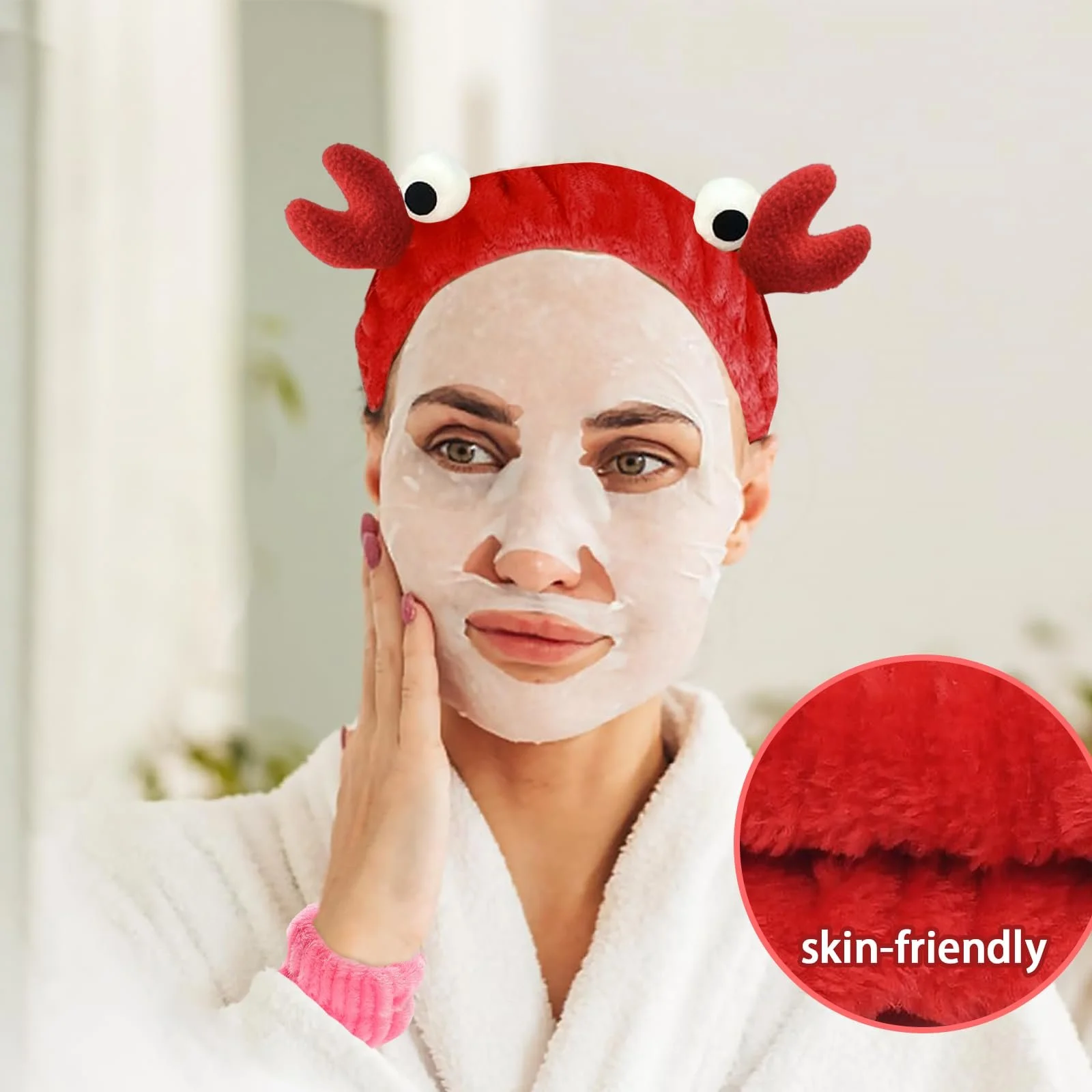 Пов'язка На Голову Набір для вмивання обличчя, фото №6 Пов'язка На Голову Набір для вмивання обличчя, фото №6