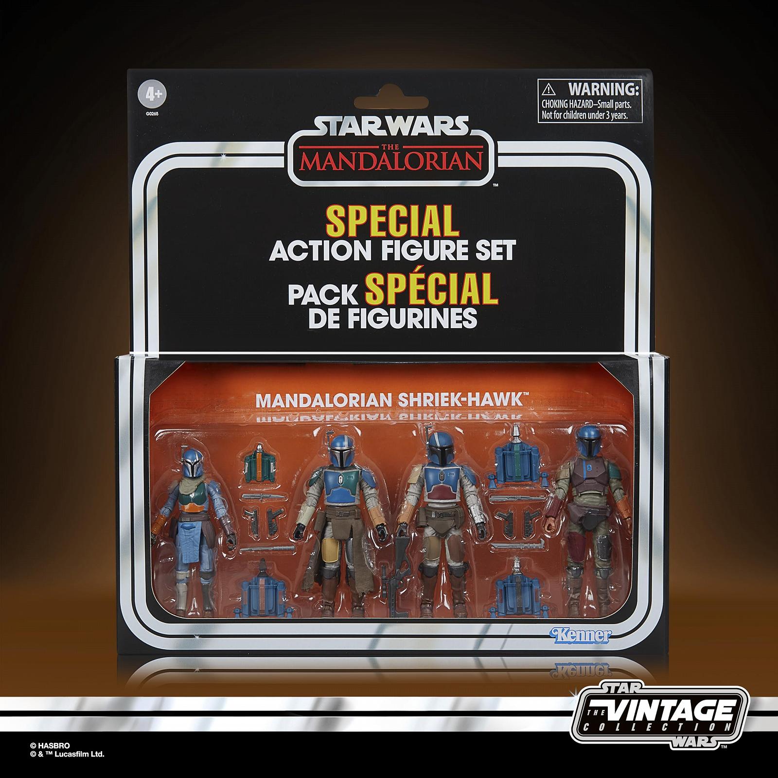 Ігрові фігурки Star Wars The Vintage Collection Mandalorian Shriek-Hawk 4-Pack, масштаб 9,5 см, фото №8