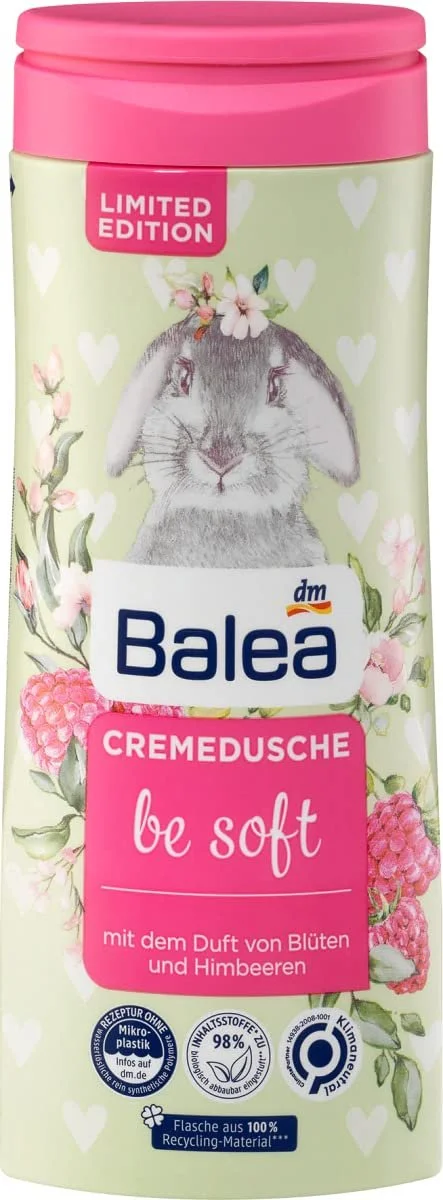 Набір для догляду за тілом Balea, 2 шт.: Гель для душу Be Happy (300 мл) + Крем-гель для душу Be Soft (300 мл), фото №3