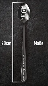 Ложка Geschenkfreude Персоналізована З гравіюванням Iмені Чорний synthetic.ua - Фото 1