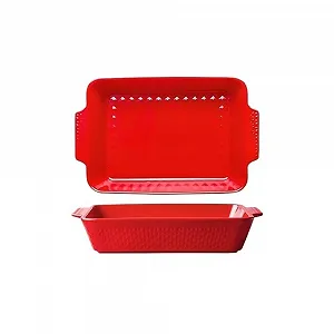 Форма для запекания прямоугольная с двойными ручками 3800 мл керамическая synthetic.ua - Фото 1