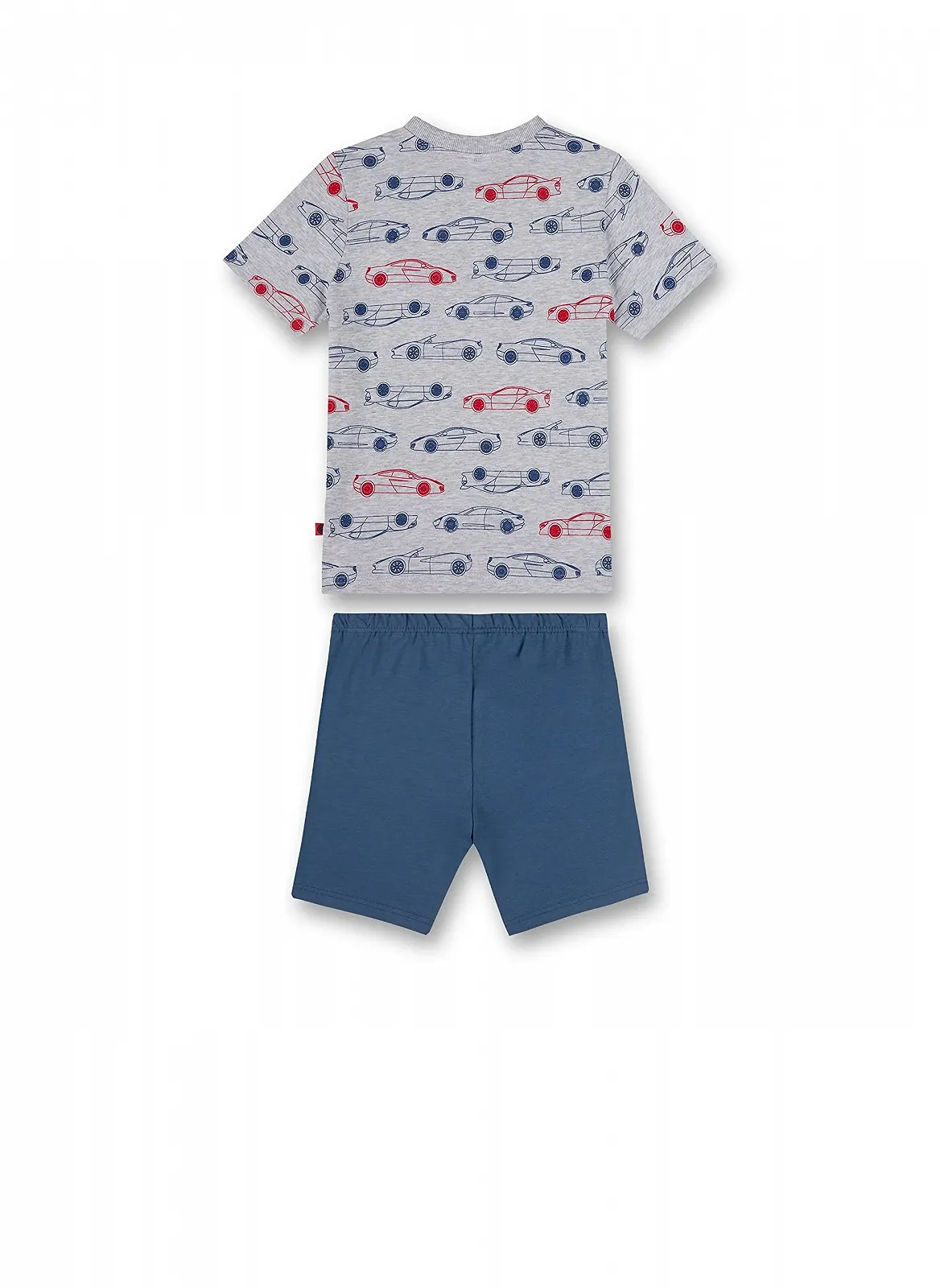 Коротка піжама Sanetta для хлопчиків Сірий меланж, фото №2 Коротка піжама Sanetta для хлопчиків Сірий меланж, фото №2