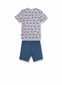 Короткая пижама Sanetta для мальчиков Серый меланж synthetic.ua - Фото 1