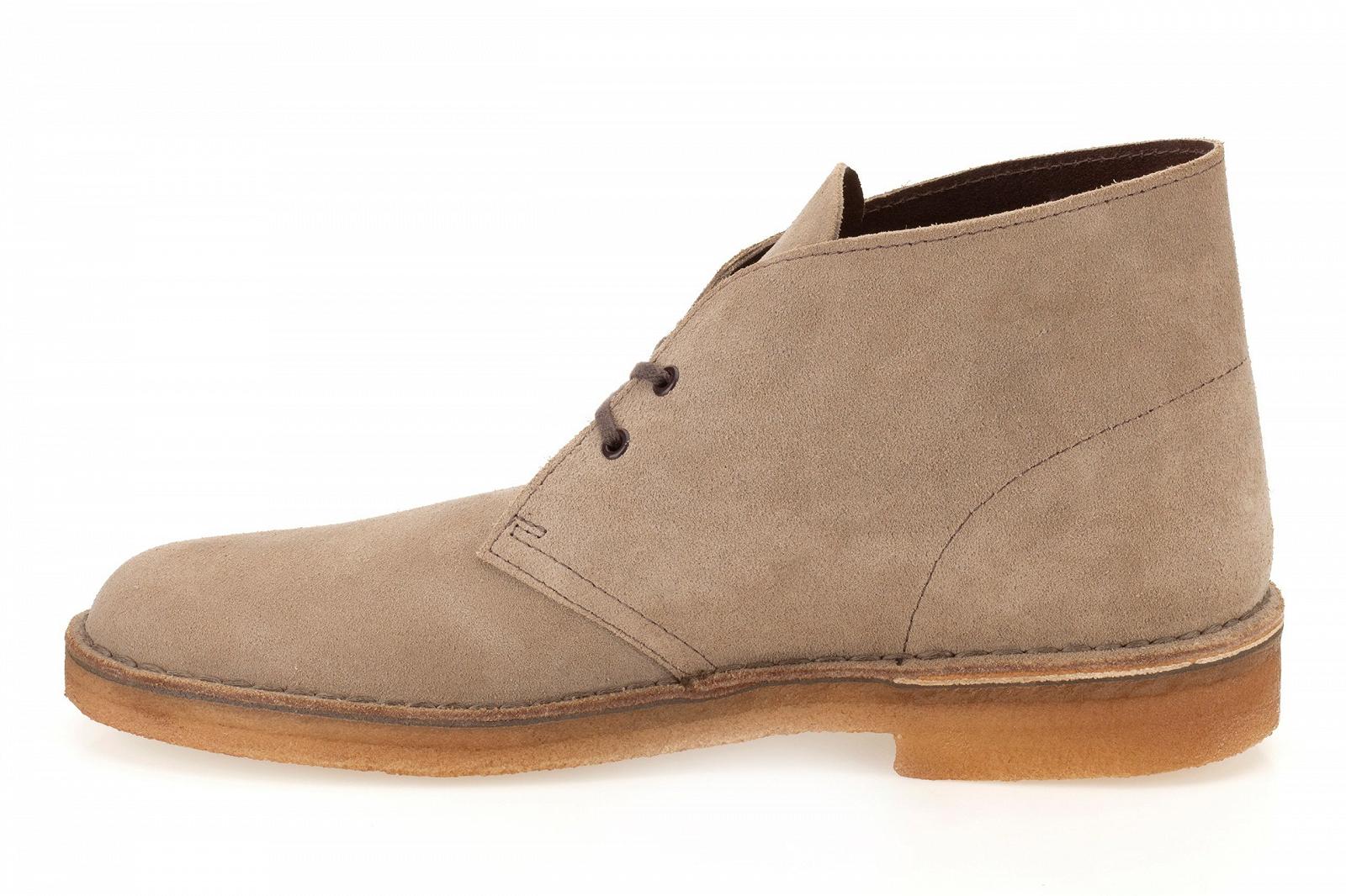 Черевики Desert Clarks Originals Wolf Suede серые, фото №4