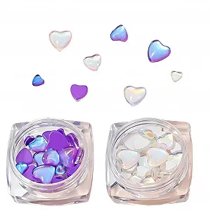 Набор Стразы для ногтей Сердце Плоская задняя часть 40 шт. - Фото 1