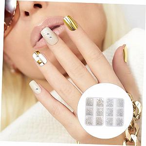 Стразы для ногтей Блестящие Набор для DIY проектов 2 коробки synthetic.ua - Фото 1