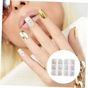 Стрази для нігтів Блискучі Набір для DIY проєктів 2 коробки synthetic.ua - Фото 1