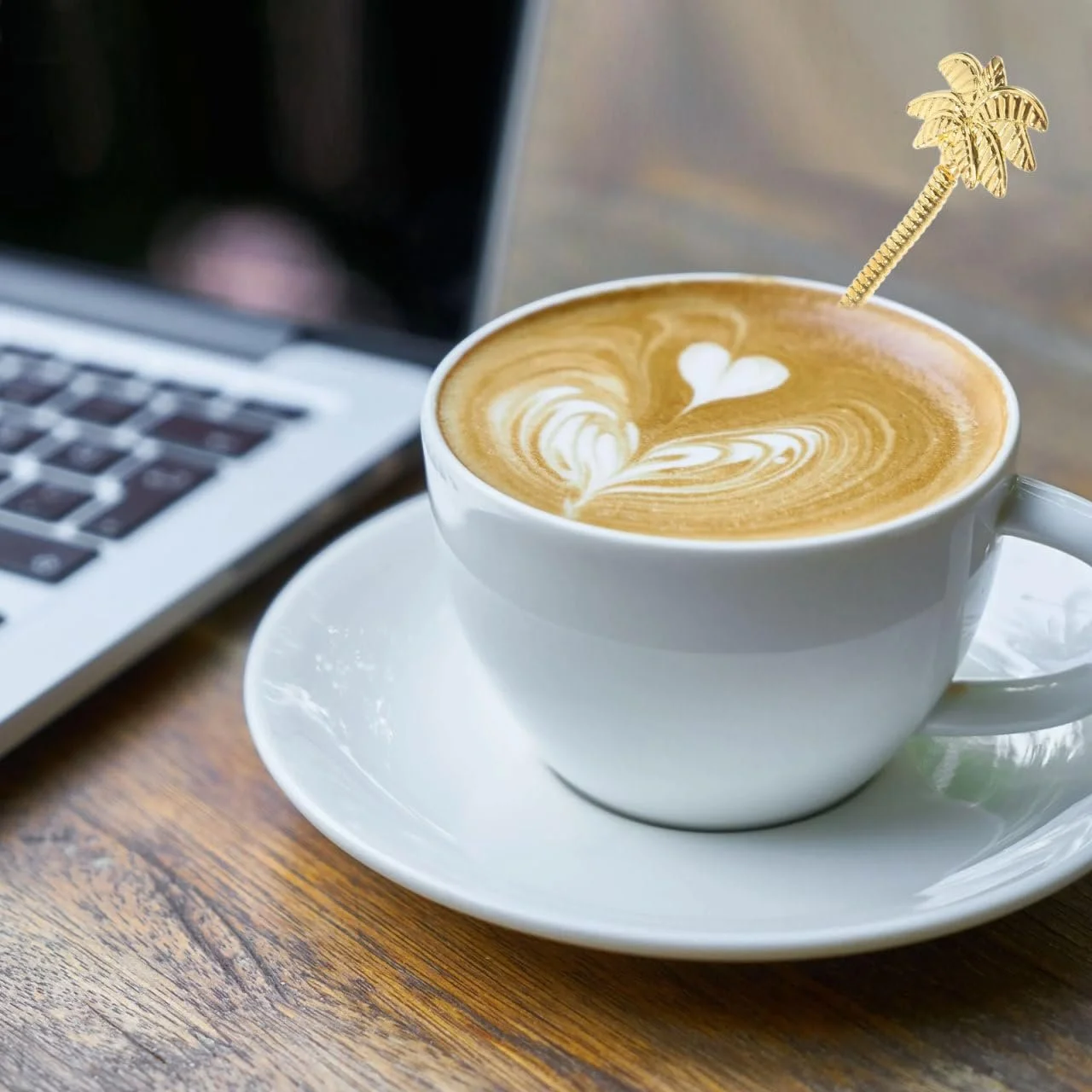 Ложка для кави TOPBATHY Tropical Palm Trees, Ретро Маленькі, фото №4