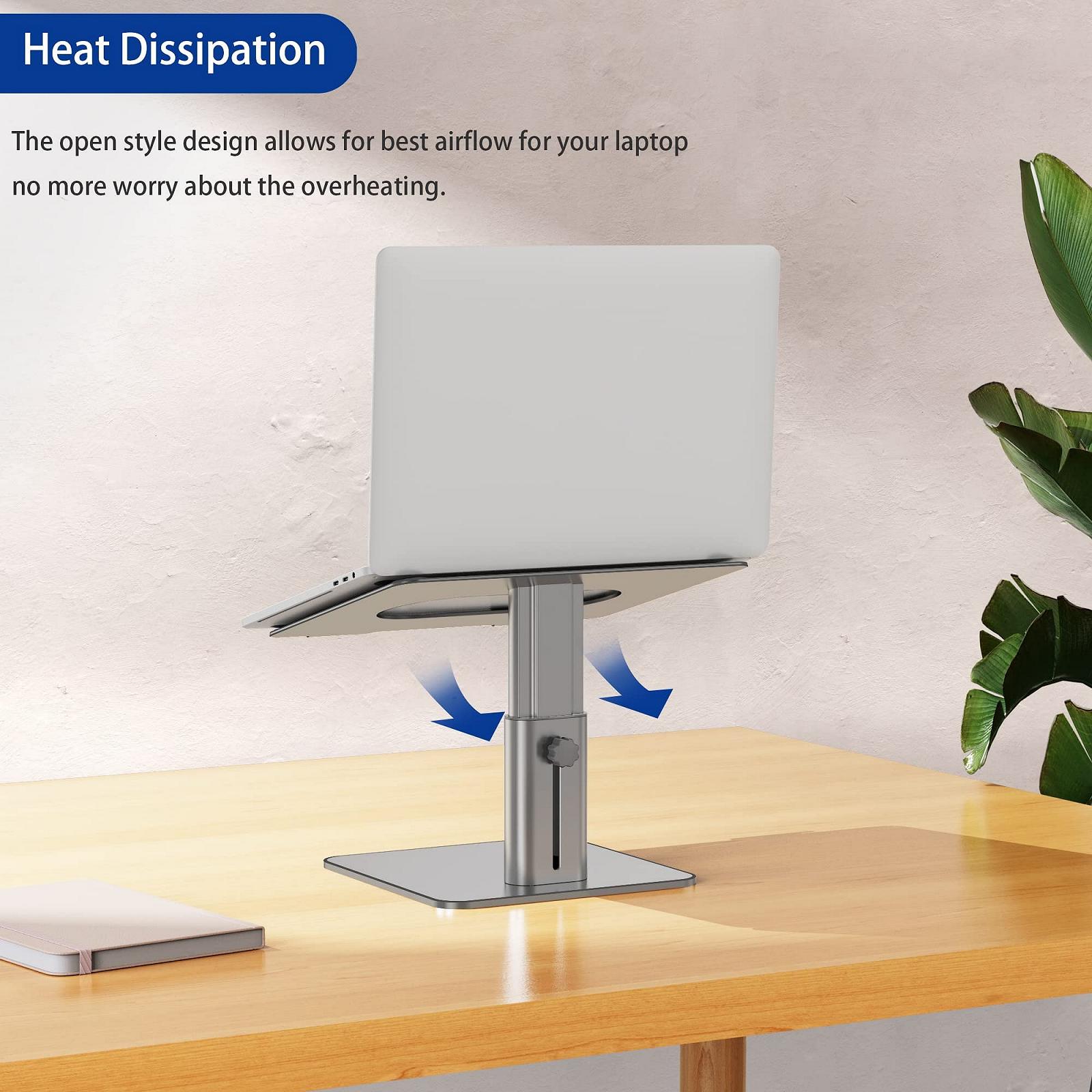 Подставка для ноутбука BESIGN LSX6N, регулируемая эргономичная подставка для ноутбука, совместимая с ноутбуками 10-15,6 дюймов, черная, фото №9 Подставка для ноутбука BESIGN LSX6N, регулируемая эргономичная подставка для ноутбука, совместимая с ноутбуками 10-15,6 дюймов, черная, фото №9