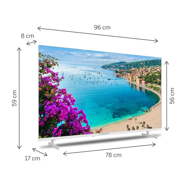 Телевізор 43" Thomson 43UA5S13W / 4K / 60 Гц / LCD / Android TV / Wi-Fi / Bluetooth / T2, фото №4