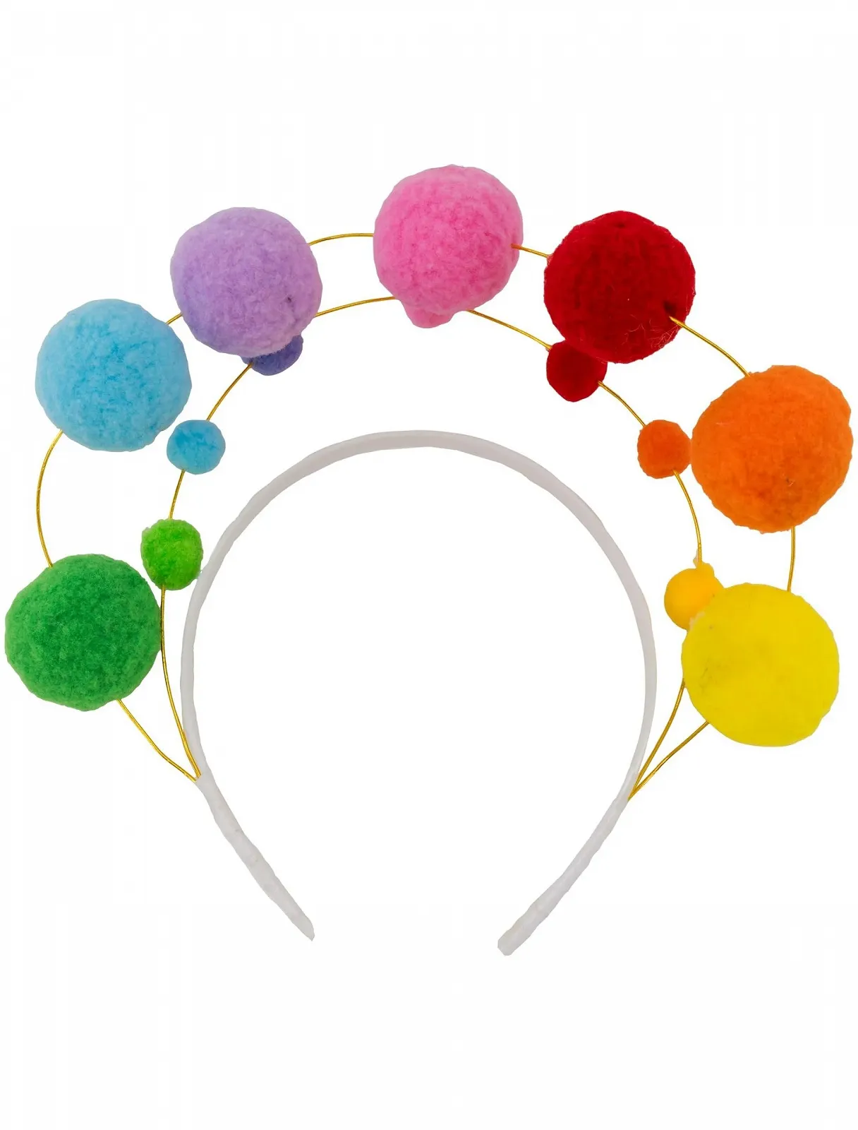 Обруч Deiters С помпонами Разноцветный, фото №1