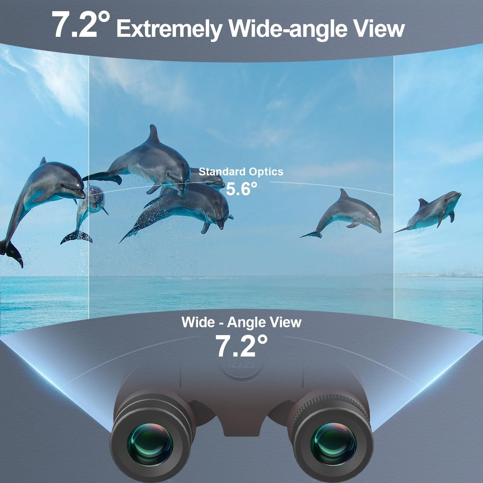 Бінокль Ultra HD 12x25 з адаптером для смартфона та штативом сірий, фото №6