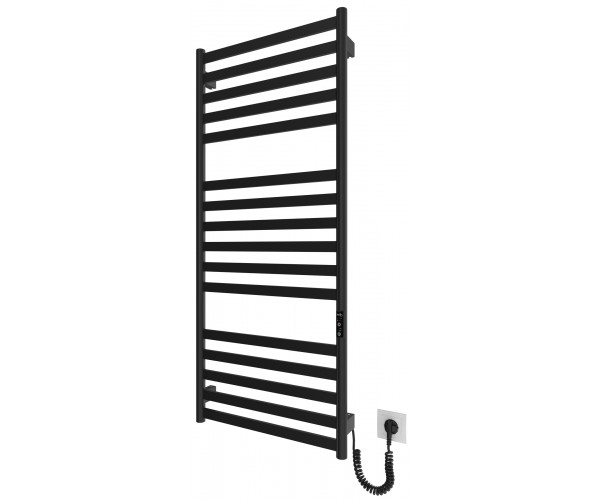 Hygge Family Рушникосушка електрична York 1170х530х80мм таймер-регулятор сталь чорний матовий, фото №2