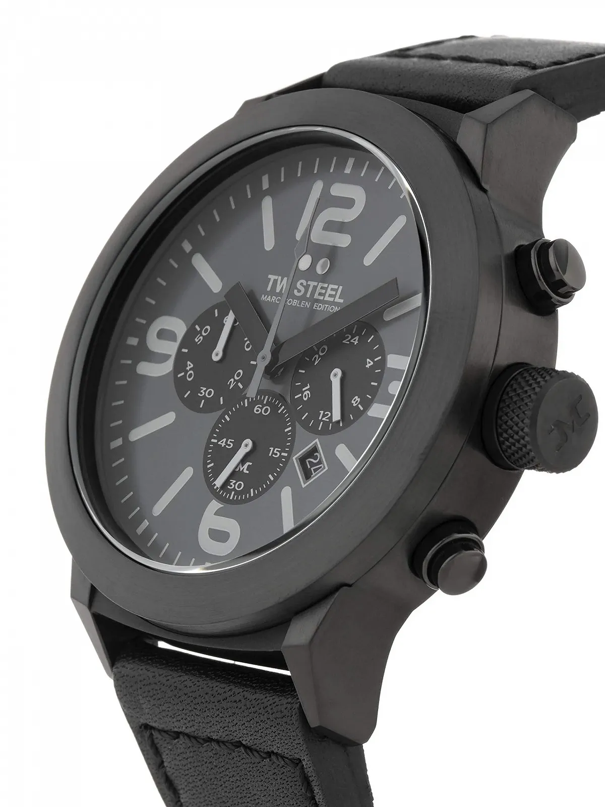 Хронограф TW Steel Marc Coblen TWMC39 Edition Ремінець шкіряний 45 мм, фото №3 Хронограф TW Steel Marc Coblen TWMC39 Edition Ремінець шкіряний 45 мм, фото №3