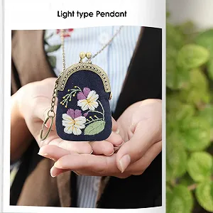 Набір для вишивання сумки DIY Flower Embroidery Bag Kit з фурнітурою та тканиною 3D synthetic.ua - Фото 1