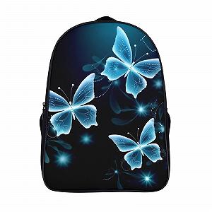 Шкільний рюкзак RSIUUODNF Butterflies для дівчаток та хлопчиків, ергономічний, кампус, для підлітків, 40x28x16 см - Фото 1