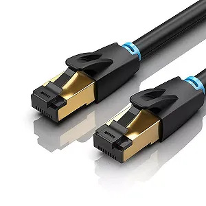 Патч-корд Vention CAT 8 SFTP Ethernet 2 m Black IKABH - Фото 1