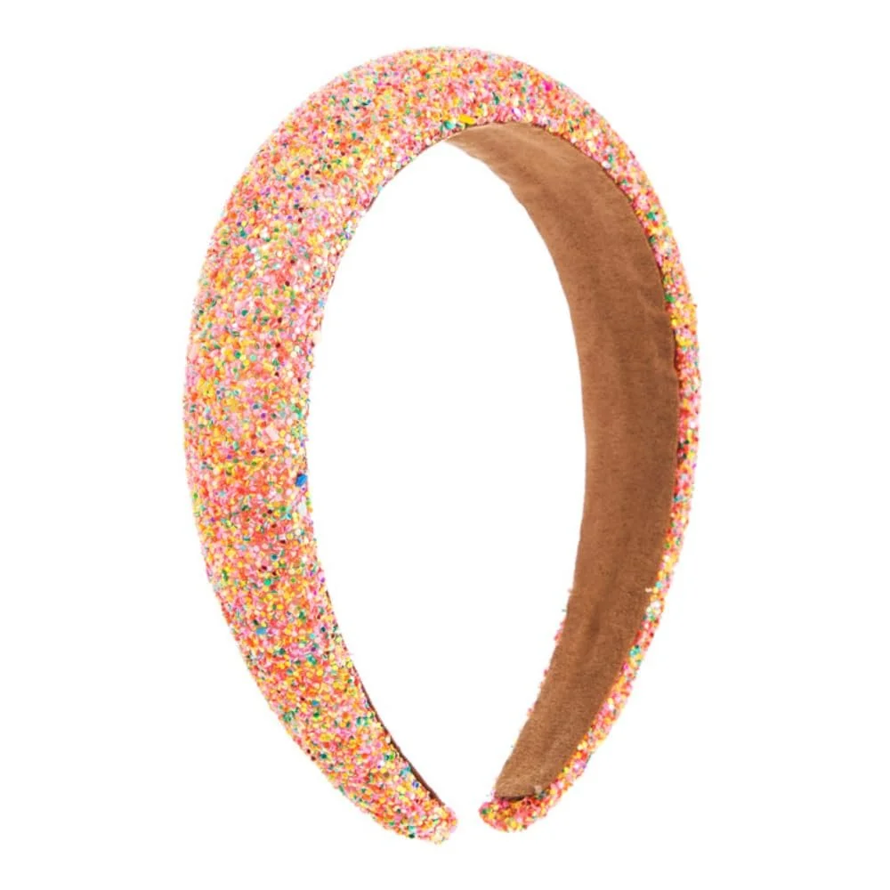 Обруч для волосся з блискітками та паєтками, фото №1