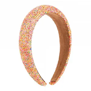 Обруч для волос с блестками и пайетками - Фото 1