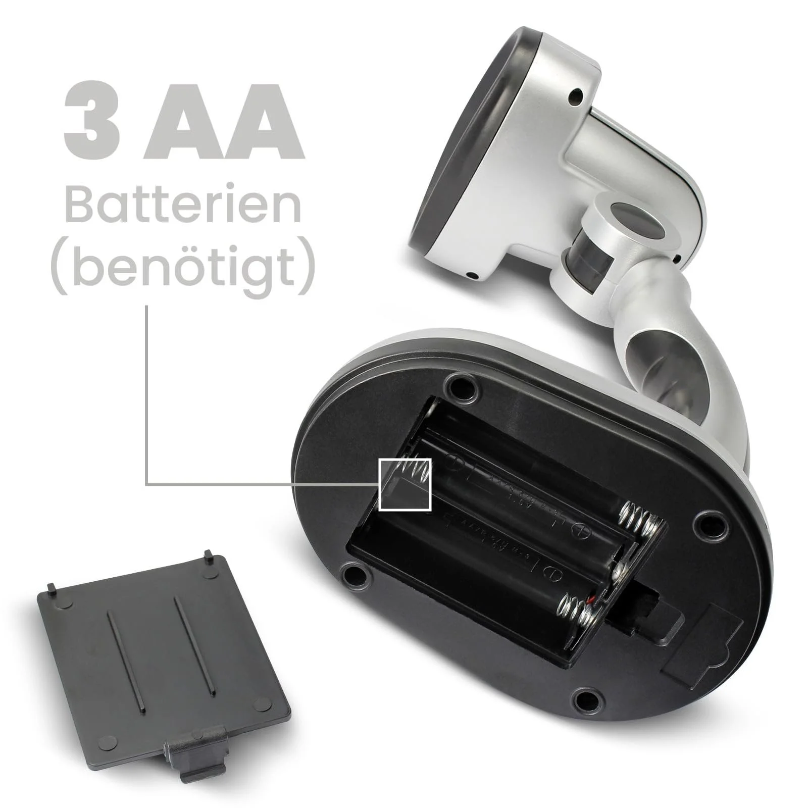 Настільна лампа Eaxus 17 см срібляста, фото №4