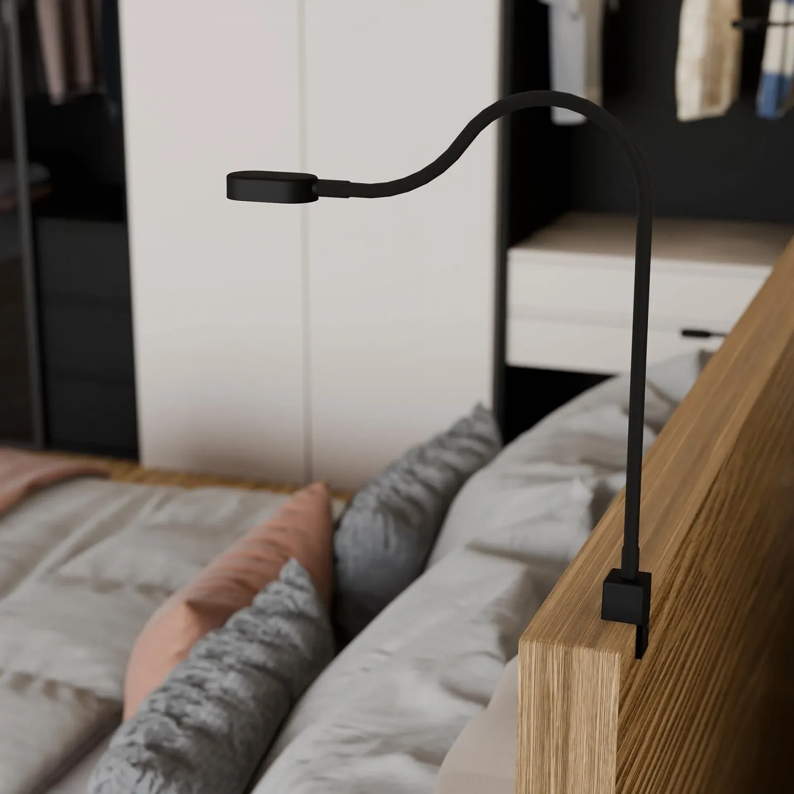 Набір із 2 ламп для ліжка kalb Ilios LED USB-C 3000 К Чорний, фото №3