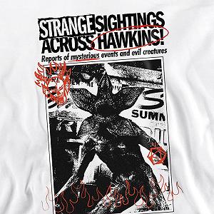 Світшот Stranger Things Unisex Stranger Things Newspaper Demogorgon Sighting, Білий synthetic.ua - Фото 1