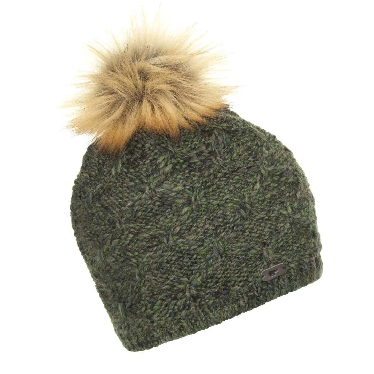 Детская шапка Eisbär Kira Lux Зеленый Меланж-Светло-коричневый 55, фото №1 Детская шапка Eisbär Kira Lux Зеленый Меланж-Светло-коричневый 55, фото №1