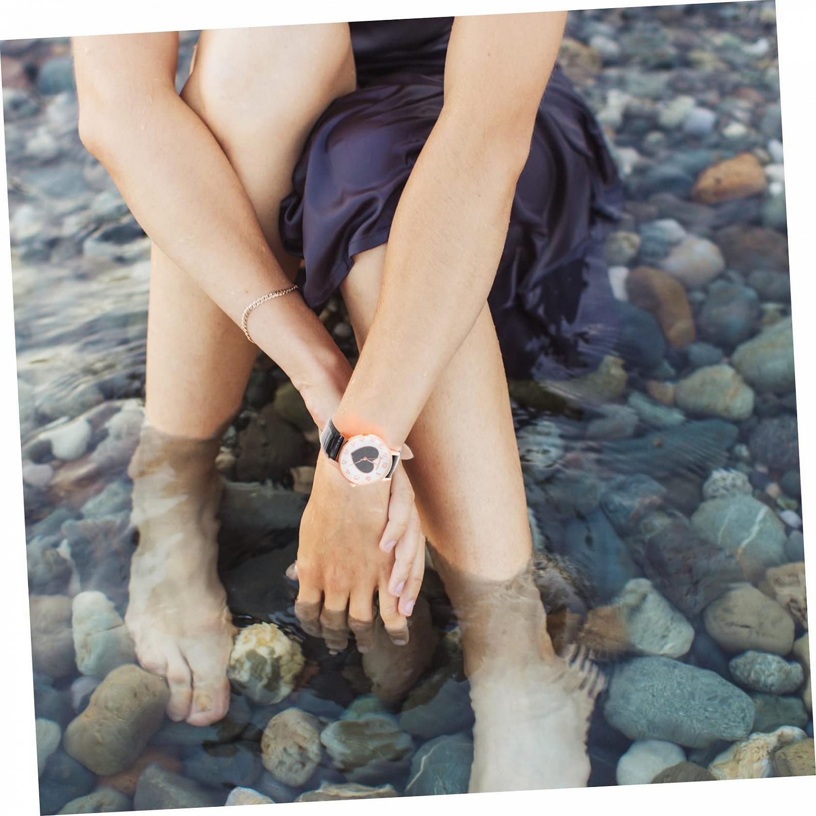 Часы WRITWAA Meeting Time Аксессуар Подарок Праздничные колпаки Простой Стильный Женский Розовый, фото №5