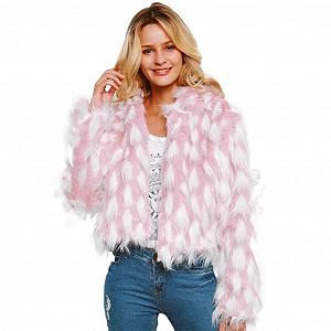 Куртка зі штучного хутра TRIGLICOLEUM Жіноча Коротка Зимова - Фото 1