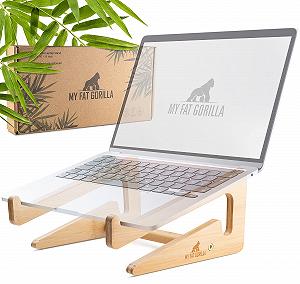 Підставка для ноутбука My Fat Gorilla Bamboo, 10-15 дюймів, підставка для MacBook, дерев'яна, вертикальна - Фото 1