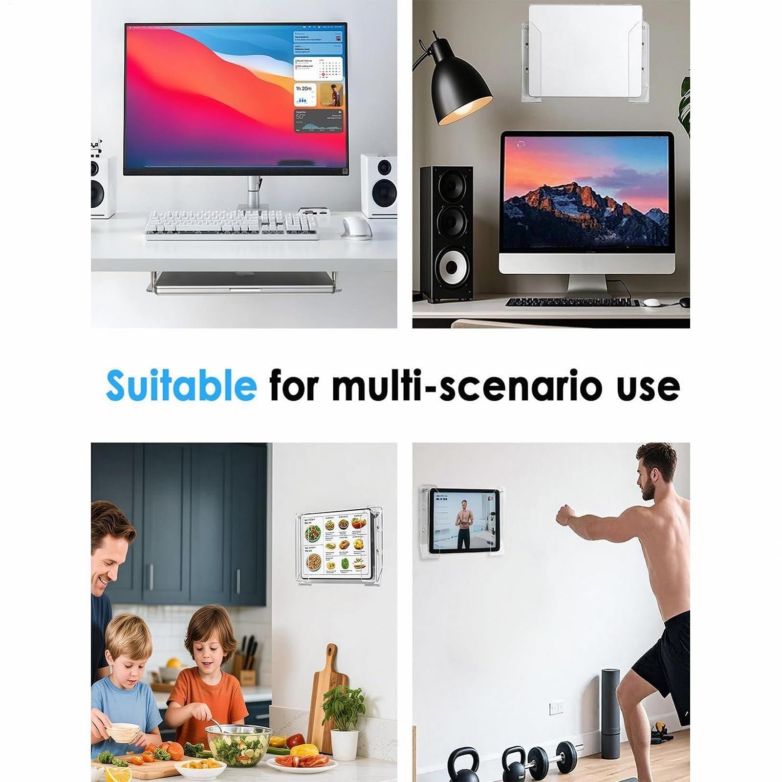 Тримач для ноутбука під стіл Універсальний акриловий прозорий, захищений від подряпин, фото №5