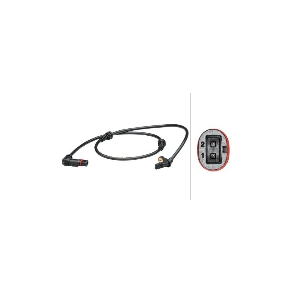 Датчик частоти обертання колеса HELLA 6PU 012 679-361 для MERCEDES-BENZ, передня вісь, фото №1