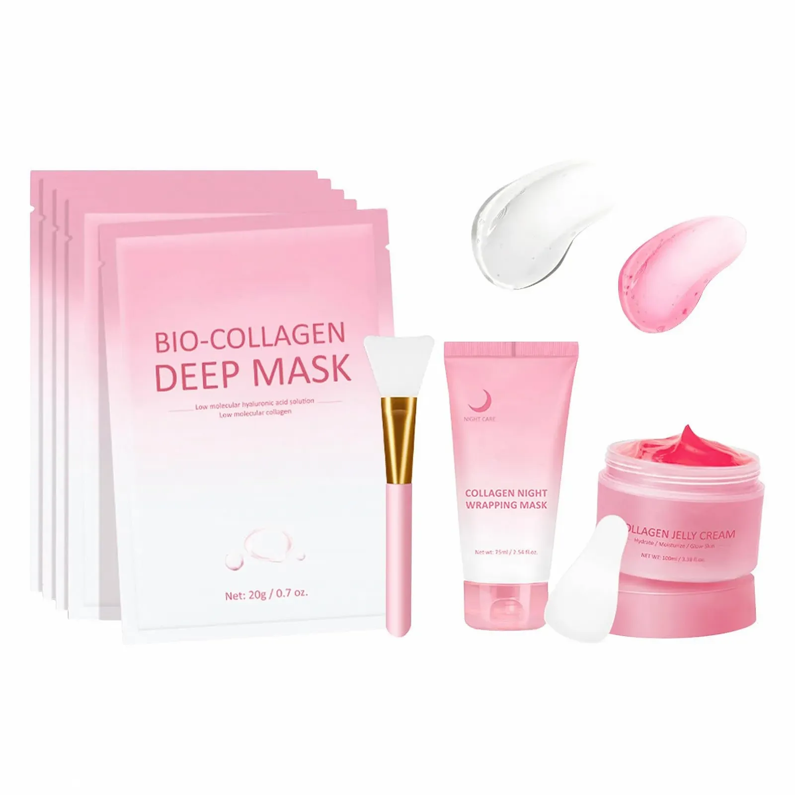 Маска-пілінг для обличчя, Soothing Moisturizer Mask з пензлем, освіжаючі засоби для краси, фото №1