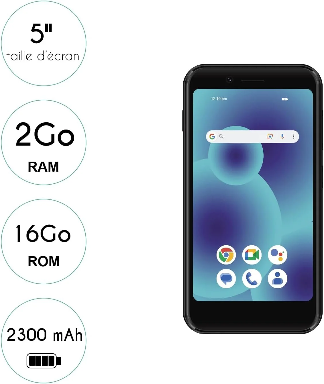 Смартфон 5" Logicom Le Link 2/16GB 4G 4 ядер Android 13 Emerald, фото №4