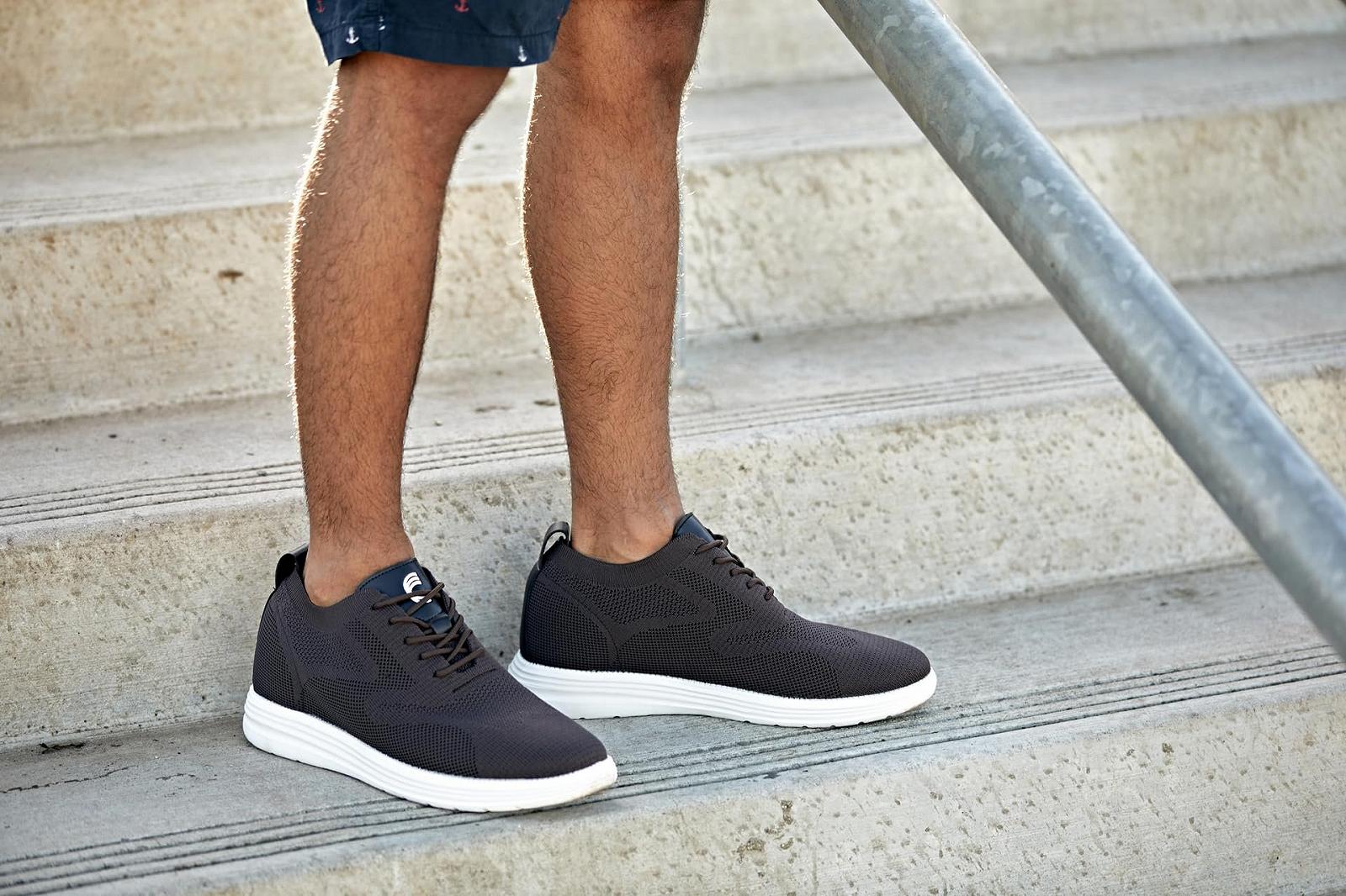 Кросівки CALTO Чоловічі Збільшуючі зріст Невидимі Легкі Спортивні на шнурівці - 7 см, фото №8