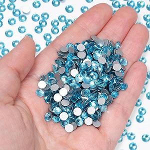 Стрази Плоска задня частина Brand немає серії Кришталеве скло S 6 Синій, 1440 шт - Фото 1