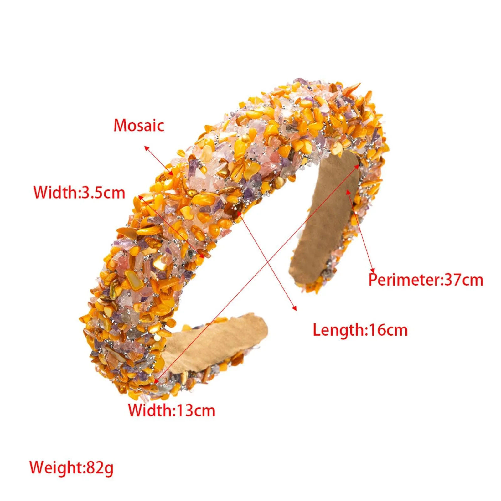 Обруч для волос Мода Женский с кристаллами, фото №2