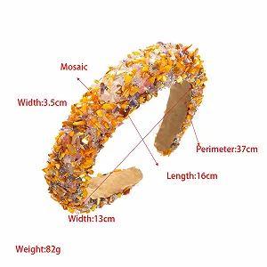 Обруч для волос Мода Женский с кристаллами synthetic.ua - Фото 1