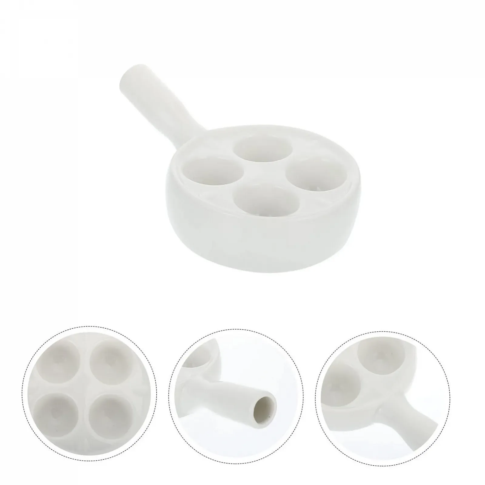 Форма для равликів VICASKY керамічна з комірками для морепродуктів біла, фото №6 Форма для равликів VICASKY керамічна з комірками для морепродуктів біла, фото №6