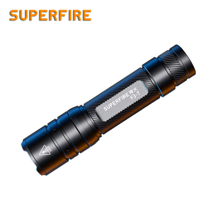 Фонарик ручний акумулятор F3-T SuperFire 600 Lumen IP44, фото №1 Фонарик ручний акумулятор F3-T SuperFire 600 Lumen IP44, фото №1