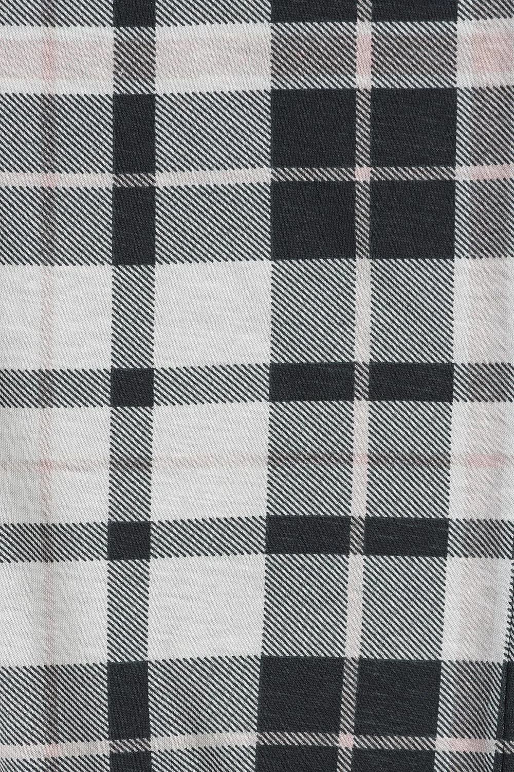 Піжама для дівчат Чорний та Сірий Шотландка Довга, фото №6