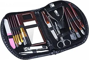 Косметичний і манікюрний набір в одному наборі на блискавці PARENCE. 18 предметів - Фото 1