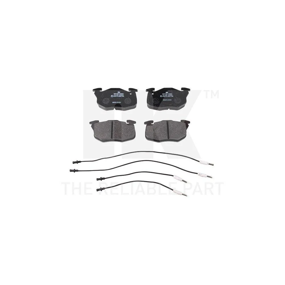 Комплект гальмівних колодок, дискове гальмо NK 223720 для CITROËN PEUGEOT передня вісь, фото №1