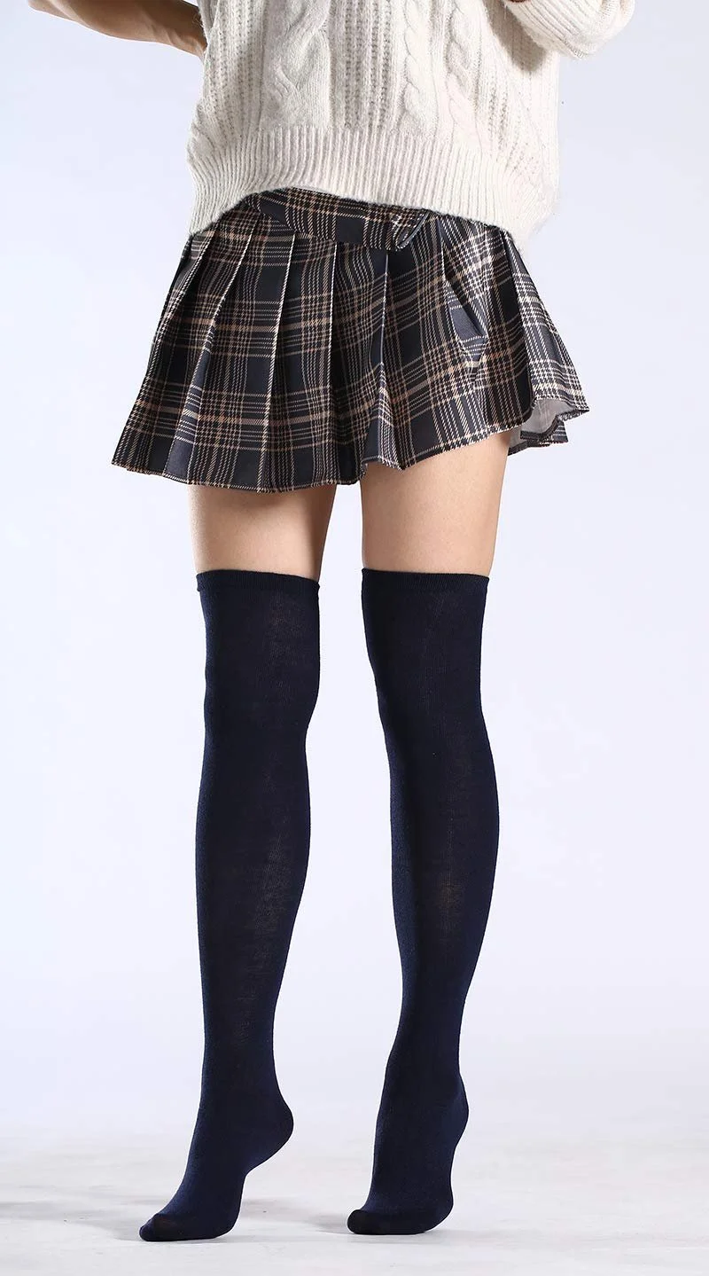 Длинные носки DRESHOW женские выше колена, полосатые гольфы, фото №6