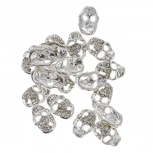 Наклейки для нігтів Череп Стрази для Хелловіну Декоративні - Фото 1