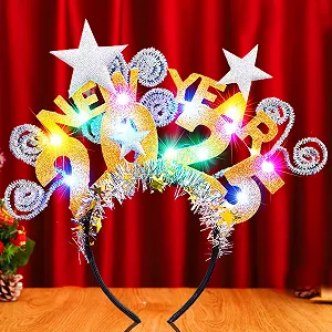 Новогодний световой обруч для волос со светодиодами - Фото 1