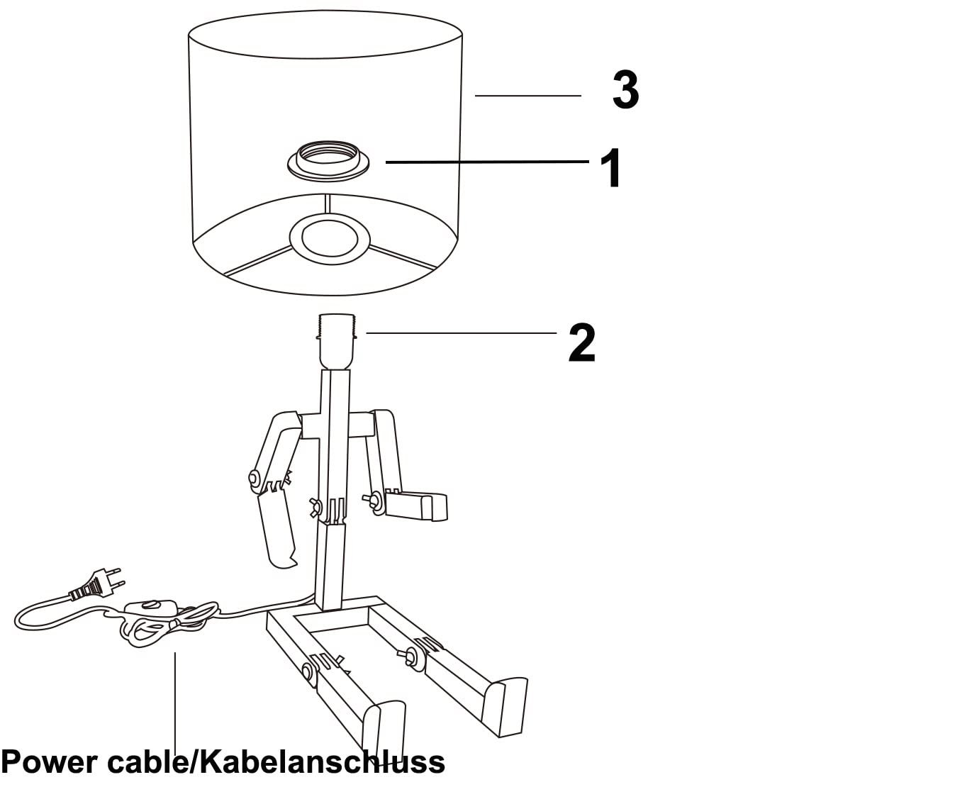 Настільна лампа Winkee Emil the Sitting Funny Bedside Wired Wooden LED Male Design, фото №2