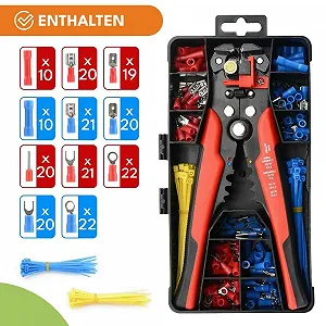 Набор стриппер и кримпер KRUMAD 0.5-6 мм² 200 предметов synthetic.ua - Фото 1