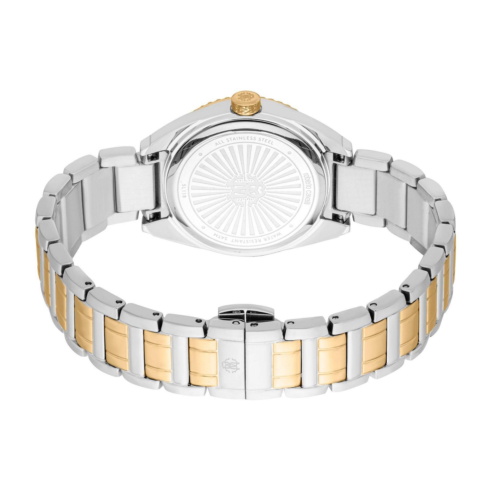Женские аналоговые кварцевые часы Roberto Cavalli RC5L118M0065 с ремешком из нержавеющей стали, фото №3 Женские аналоговые кварцевые часы Roberto Cavalli RC5L118M0065 с ремешком из нержавеющей стали, фото №3